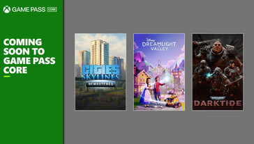 Estos tres juegos estarán disponibles el 1 de octubre a través de la suscripción Game Pass Core. (Fuente de la imagen: Xbox Wire)