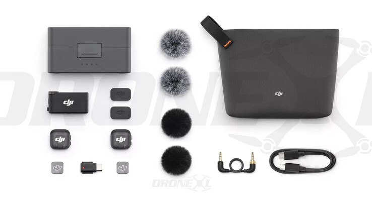 El paquete de la funda de carga DJI Mic 3. (Fuente de la imagen: vía DroneXL &amp; Jasper Ellens)