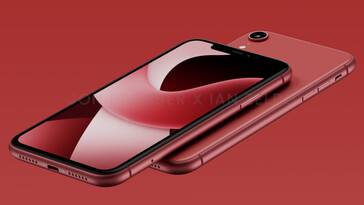 iPhone SE 4 Product Red (imagen vía FrontPageTech)