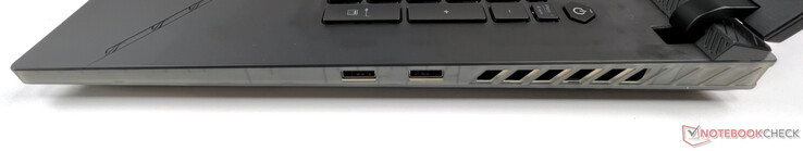 Derecha: 2x USB-A