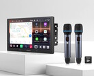 La unidad principal Atoto V10 de doble DIN con el kit opcional de micrófono inalámbrico AC-MICW2 lleva el karaoke a los coches. (Fuente de la imagen: Atoto)
