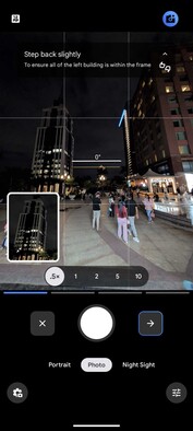 Paseo por la composición de la toma