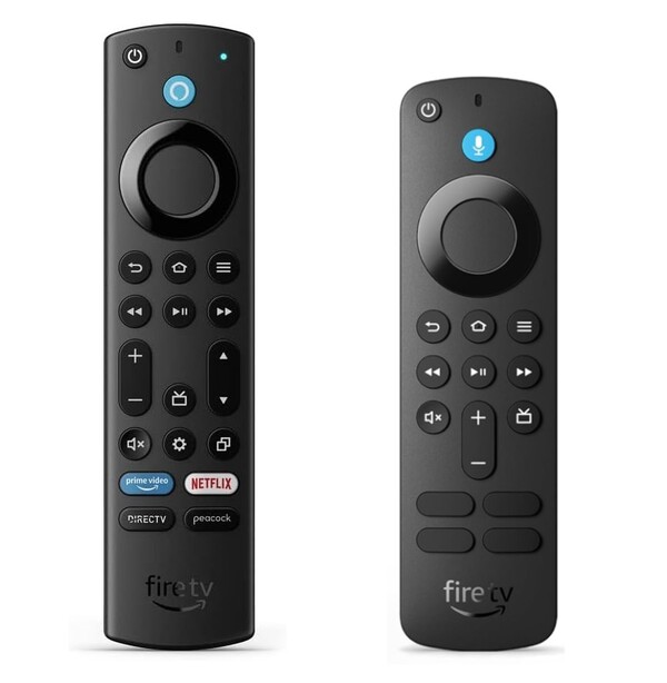 Alexa Voice Remote Enhanced (L) y Alexa Voice Remote (L). (Fuente de la imagen: Amazon)