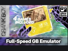 Portada del anuncio del emulador de Crank Boy para el Playdate