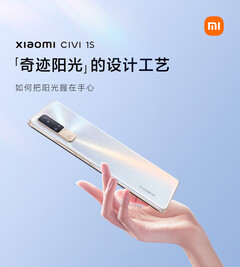 El Xiaomi Civi 1S en su coloración &quot;Miracle Sunshine&quot;. (Fuente de la imagen: Xiaomi)