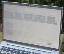 El EliteBook al aire libre.