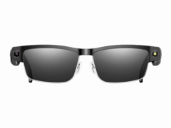 Las gafas inteligentes Airview de Rollme tienen dos opciones de lentes en su lanzamiento, transparentes y tintadas (en la imagen). (Fuente de la imagen: Rogbid)