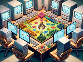 Los investigadores probaron modelos de chat de IA mientras jugaban a juegos virtuales de construcción de mundos. (Fuente: AI image Dall-E 3)