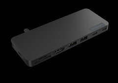 El USB-C Slim Travel Dock llegará el mismo mes que el USB-C Dual Display Travel Dock, más caro. (Fuente de la imagen: Lenovo)