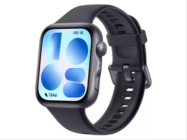 Render no oficial del Huawei Watch Fit 5 en negro.