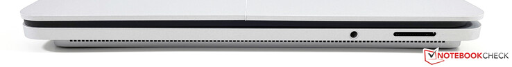 Lado derecho: 3,5 mm estéreo, Surface Connect