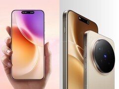 Vivo X300 y X300 Pro mostrando los diseños frontal y trasero con módulo de cámara Zeiss (Fuente de la imagen: Vivo)
