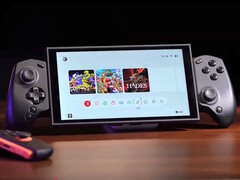 El mando de juegos inalámbrico Abxylute S8 se estira para adaptarse a la Nintendo Switch, así como a otros dispositivos móviles. (Fuente de la imagen: Abxylute)