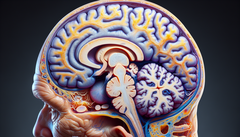 Cerebro afectado por el Alzheimer (Fuente de la imagen: Generada con DALL-E 3)