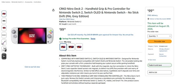 Amazon ha revelado la fecha exacta de lanzamiento del Nitro Deck 2.