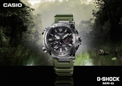 El Casio G-Shock MR-G BF1000RG-3AJR (en la imagen) tiene una paleta de colores verde oliva militar. (Fuente de la imagen: Great G-Shock World)