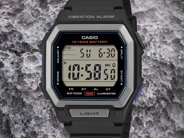 El Casio W-738-H-1AJF tiene una resistencia al agua de 100 m (10 bar)