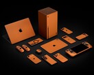 La skin Dbrand Cosmic Orange está disponible para una amplia gama de dispositivos. (Fuente de la imagen: Dbrand)