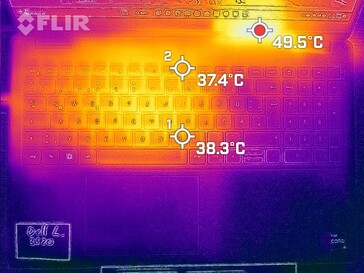 Generación de calor lado superior (carga)