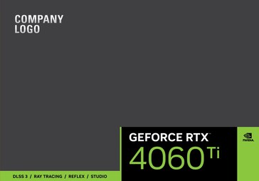 Diseño del embalaje de la RTX 4060 Ti. (Fuente: MEGAsizeGPU)