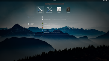 Por alguna razón, nuestra máquina también vino con una aplicación de configuración de KDE. KDE es un entorno de escritorio completamente diferente.