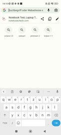 Keyboard in portrait mode