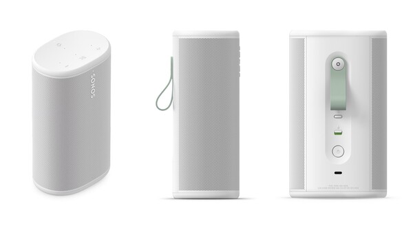 El Sonos Play tiene controles de botón y un interruptor de silencio del micrófono.