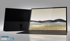 El Surface Pro 8 tal como lo imaginó el Creador de Conceptos. (Fuente de la imagen: LetsGoDigital &amp; @CConceptCreator)