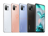 El Xiaomi 11 Lite 5G NE llegará en cuatro colores. (Fuente de la imagen: @ishanagarwal24 y Pricebaba)