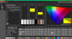 ColorChecker (frente a sRGB)