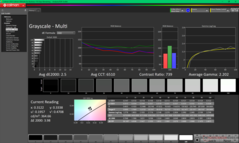 Escala de grises tras la calibración