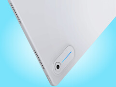 Un primer plano de la Glowbar en el Googlebook Duet m.