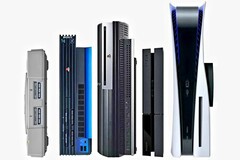 La PlayStation 5 destaca por su diseño y tamaño. (Fuente de la imagen: Sony vía Reddit - u/batgamerman)