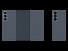 Animación filtrada del próximo teléfono tríptico de Samsung. (Fuente de la imagen: TechHighest en X)
