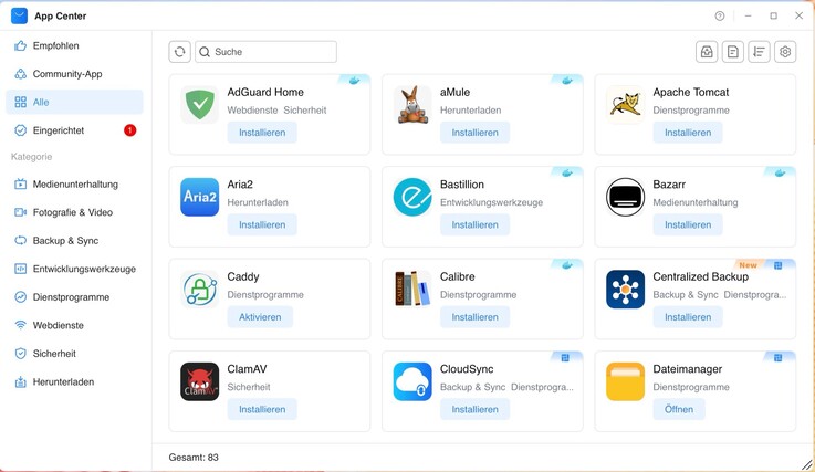 La TOS7 App Store ofrece actualmente 83 aplicaciones para descargar.
