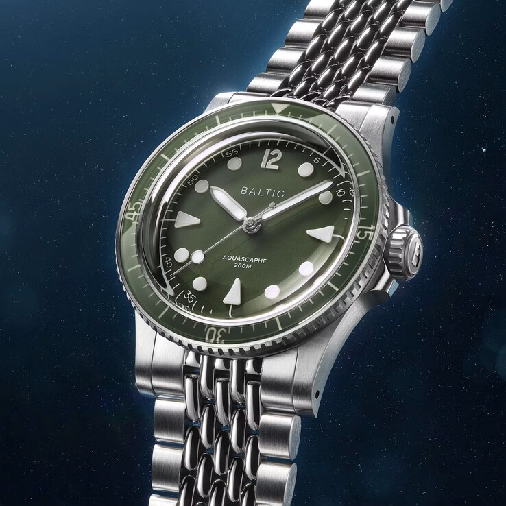 El Baltic Aquascaphe MK2 ofrece una resistencia al agua de 200 m (20 bar) (Fuente de la imagen: Baltic)