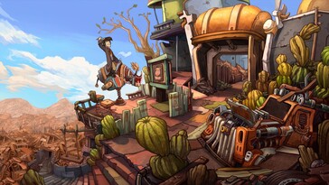 En la imagen: una captura de pantalla del juego Deponia.