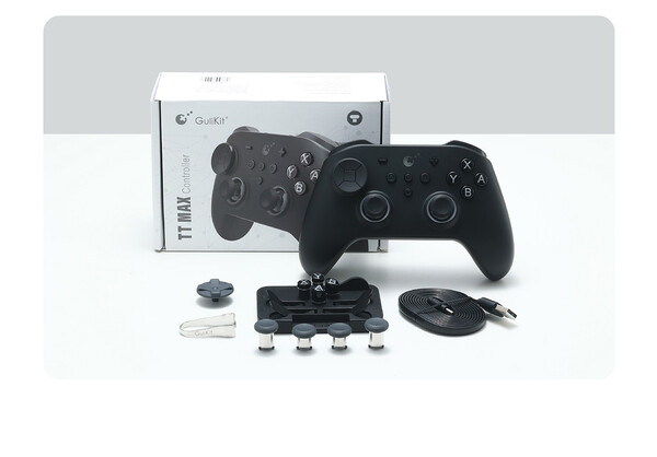 El GuliKit TT Max viene con thumbsticks extra. (Fuente de la imagen: GuliKit)