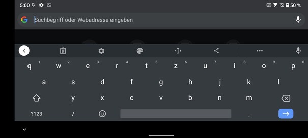 Asus Zenfone 8 - Teclado