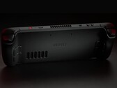 Una imagen de la parte trasera de la Steam Deck OLED