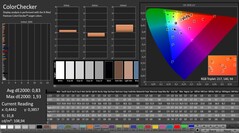 CalMAN: ColorChecker (después de la calibración)