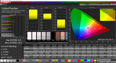 CalMAN ColorChecker (espacio de color de destino AdobeRGB)