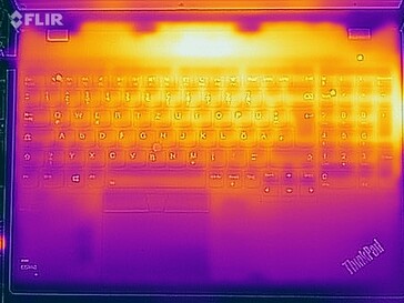 Imagen térmica bajo carga - lado superior