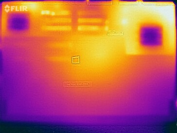 Prueba de tensión de las temperaturas de la superficie (abajo)