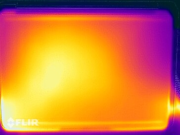 Prueba de esfuerzo de temperaturas superficiales (arriba)