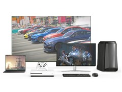 Representación artística de juegos de Xbox ejecutándose en diferentes plataformas. (Fuente de la imagen: Microsoft, editado)