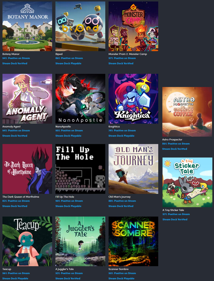 Todos los juegos incluidos en el paquete