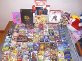 Una colección de cartuchos de Nintendo Switch en la imagen