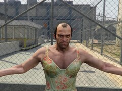 Trevor de GTA 5 como Lucia de GTA 6 en el Trailer 2 recreado. (Fuente de la imagen: Gu1maz en YouTube)