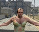 Trevor de GTA 5 como Lucia de GTA 6 en el Trailer 2 recreado. (Fuente de la imagen: Gu1maz en YouTube)